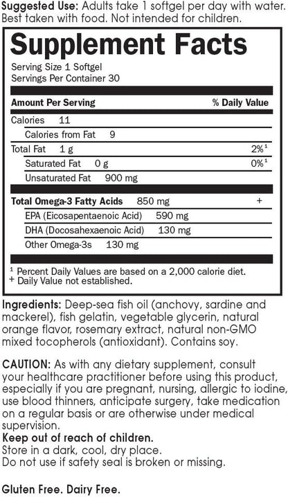 Garden of Life EPA/DHA Omega 3 30 Softgels
