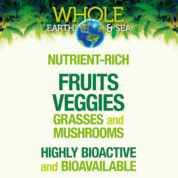 Whole Earth & Sea from Natural Factors, Organic Fermented Protein & Greens, Vegan Whole Food Supplement, Tropical, 1lb 7.3 Oz