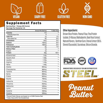 Steel Supplements Veg-PRO 25 Servings (1.65lbs) |