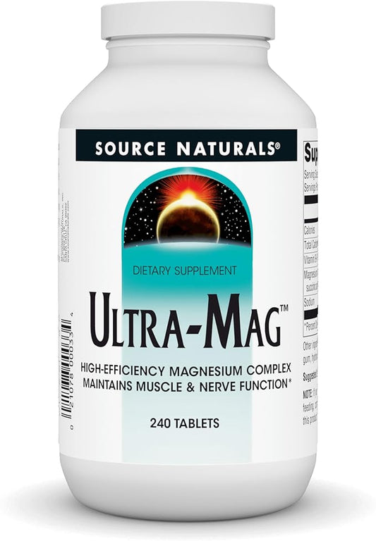 Source Naturals Ultra-Mag High-Efficiency Magnesium Complex 240 Tablets