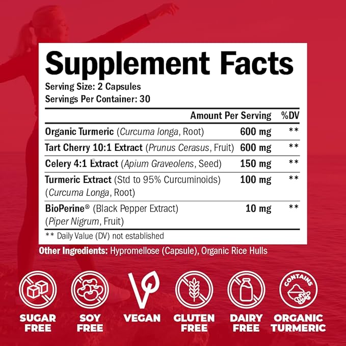 Turmeric Curcumin & Tart Cherry Extract 2 Pack