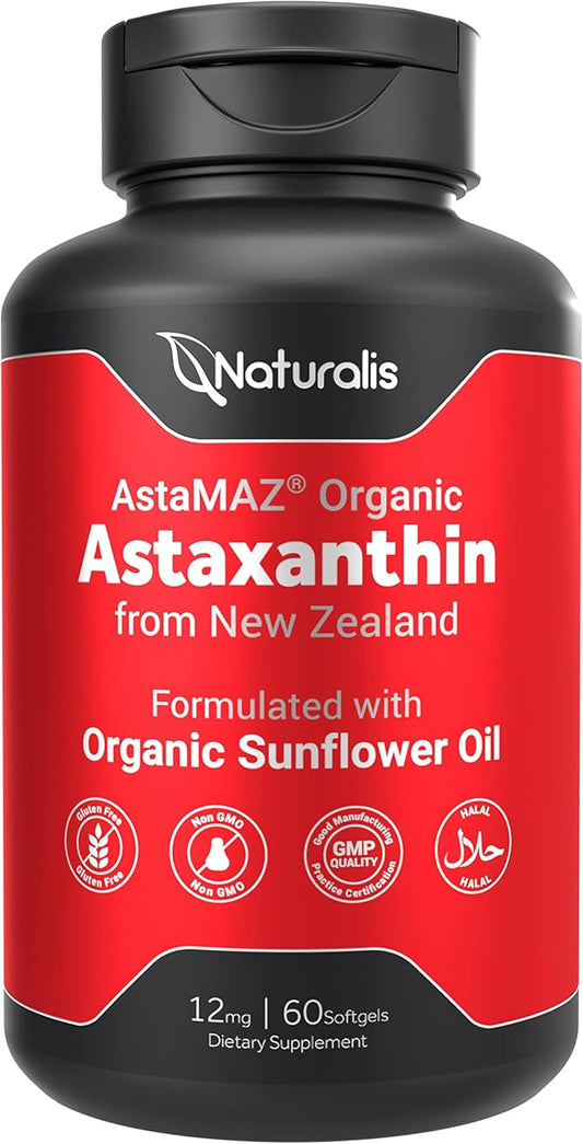 Naturalis New Zealand Astaxanthin (12mg) 60 Softgels (2 Month
