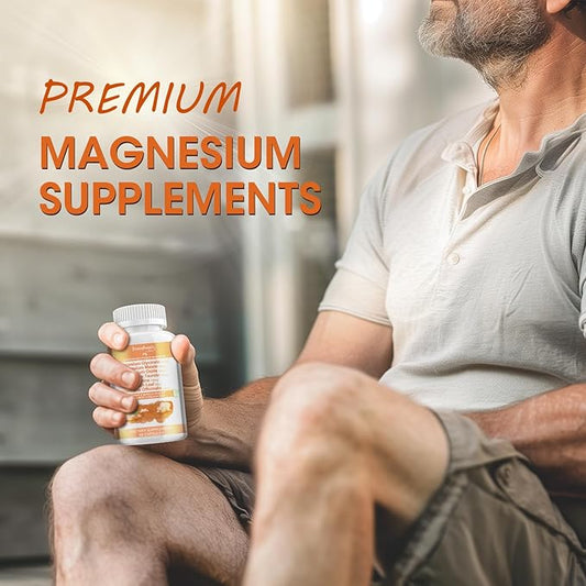 Magnesium Glycinate 500mg Capsules, with Malate, D3 & 6 Kinds 60 Capsules