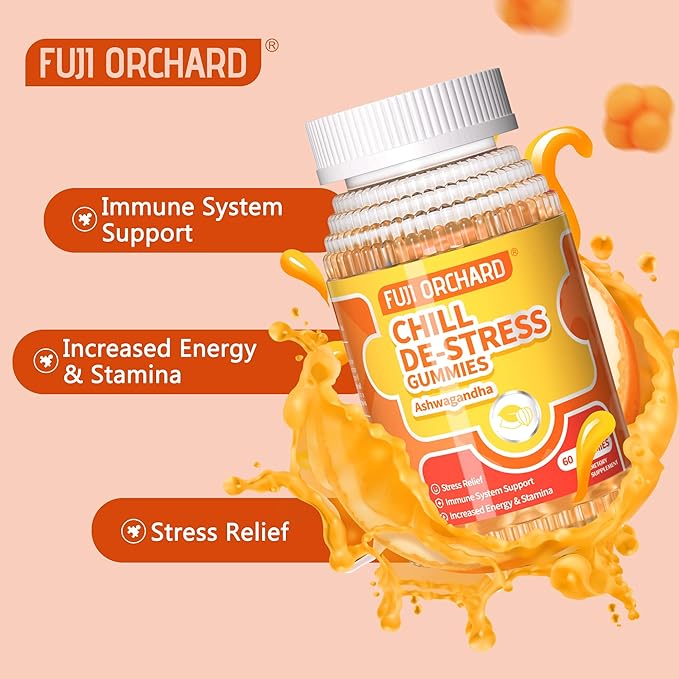 Ashwagandha Gummies for Stress Relief, Mood 60 Count