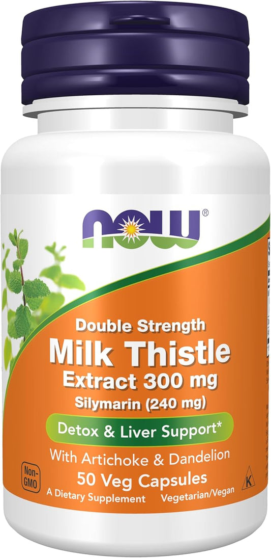 NOW Supplements, Silymarin Milk Thistle Extract 300 mg 50 Veg