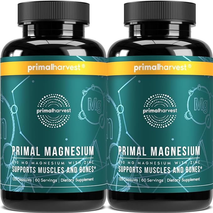 2 Pack, Magnesium Supplement Complex 310mg 120 Capsules