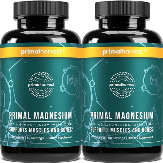 2 Pack, Magnesium Supplement Complex 310mg 120 Capsules