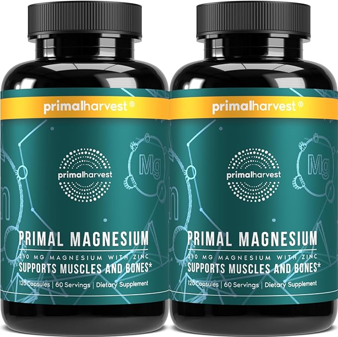 2 Pack, Magnesium Supplement Complex 310mg 120 Capsules