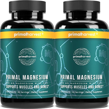 2 Pack, Magnesium Supplement Complex 310mg 120 Capsules