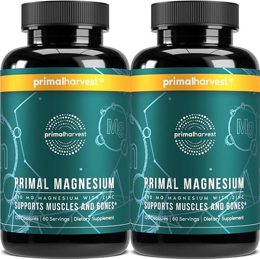 2 Pack, Magnesium Supplement Complex 310mg 120 Capsules