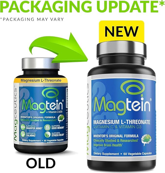 Magnesium L-Threonate, Improve Brain Health, Memory, 60 Veg (30 Days