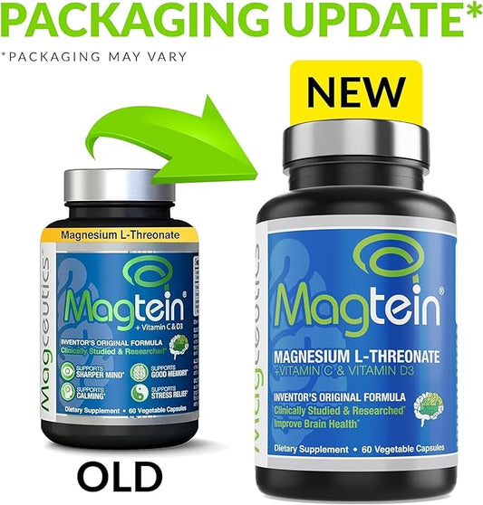 Magnesium L-Threonate, Improve Brain Health, Memory, 60 Veg (30 Days