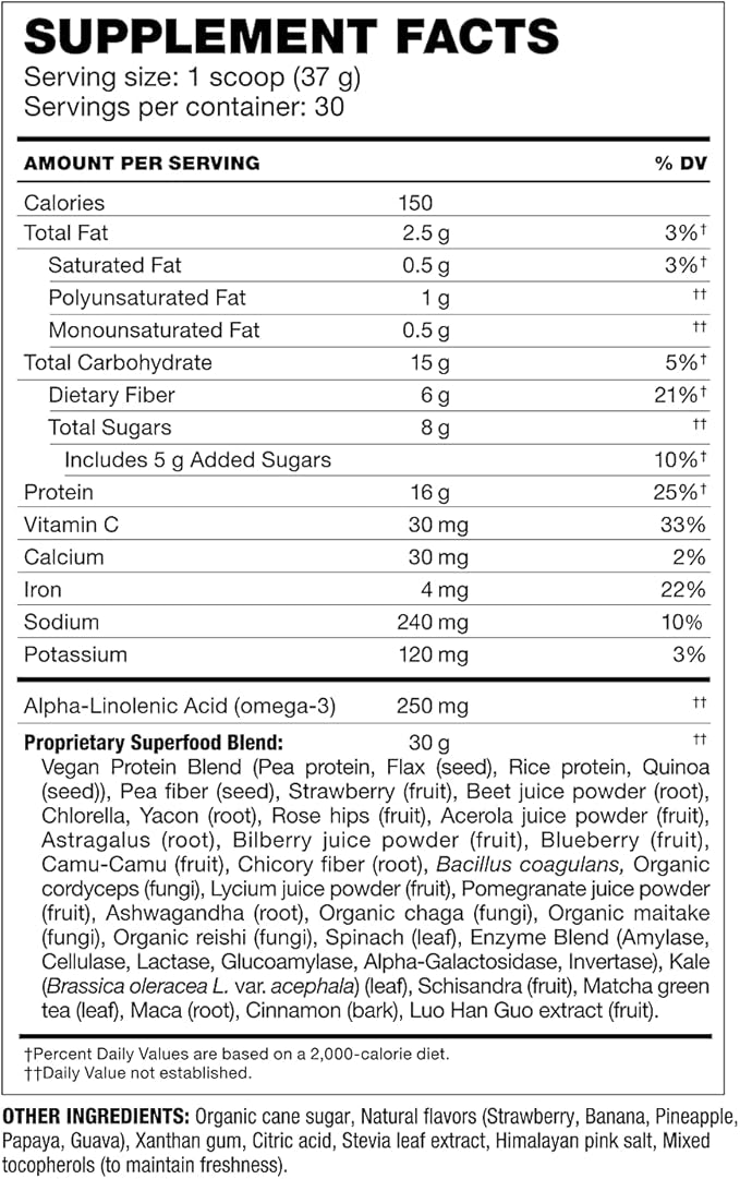 Shakeology Superfood Shake, Healthy Vegan Dessert 30 Day