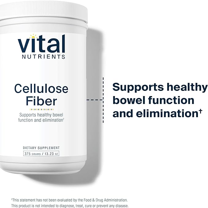Vital Nutrients Cellulose Fiber 375g Cellulose 60 Capsules