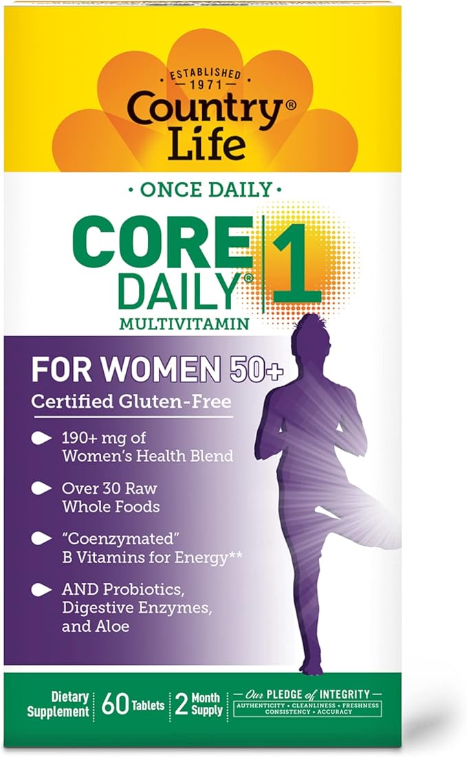 Country Life CORE Daily-1 for Women 50+ Multivitamin 50, Complete