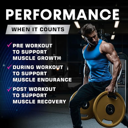 Extra Strength Nitric Oxide Supplement L Arginine 3X Strength - Citrulline Malate, AAKG, Beta Alanine - Premium Muscle Supporting Nitric Booster for Energy & Strength to Train Harder - 180 Capsules
