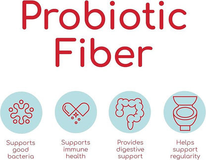 Health Plus Probiotic Fiber 30 Capsules, 30 Servings