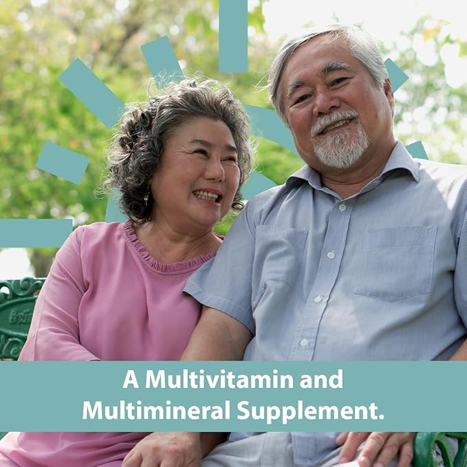 GeriCare Senior Tab 50+ Multivitamin and Minerals Tablets - Immune Support - Age-Defying Nutrition, 100 Count (Pack of 2)