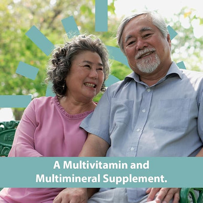 GeriCare Senior Tab 50+ Multivitamin and Minerals Tablets - Immune Support - Age-Defying Nutrition, 100 Count (Pack of 2)