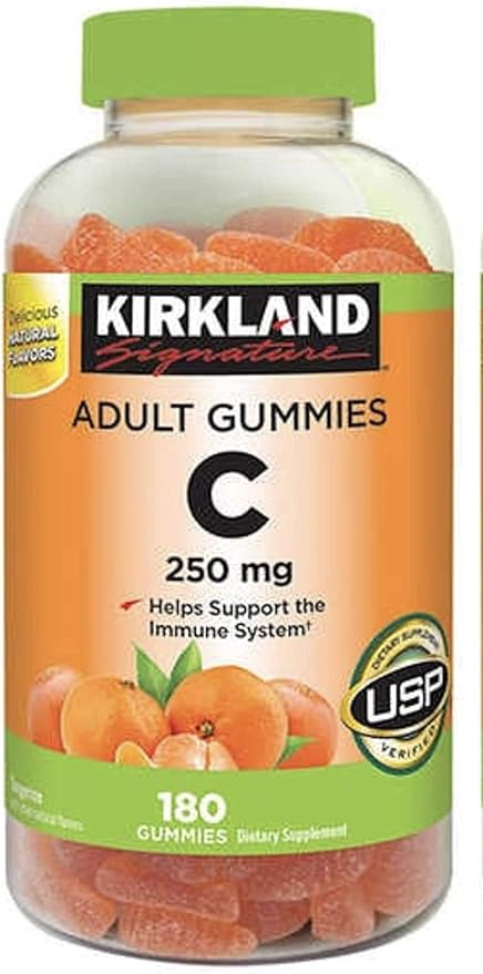 Kirkland Signature Vitamin C Adult Gummies 250 mg, 180 Count
