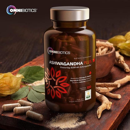 Ashwagandha Organic Capsules Clinical Strength 1300 KSM-66 Ashwagandha 120 Vegan