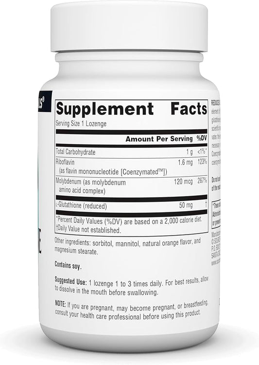 Source Naturals Reduced Glutathione Complex 50 100 Lozenges
