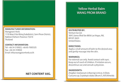 Herbal Balm-Pain Relief Balm for Muscles, 50g (Pack 3) (Yellow)