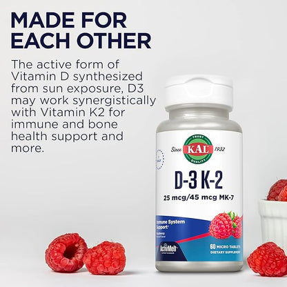 Kal 1000 Iu D-3 & K2 60 Count 1)