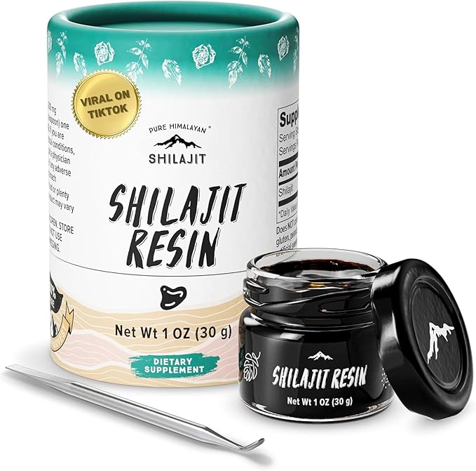 Pure Himalayan Shilajit, High Nutritional Potency, 85+ Plant-Derived 3rd Party (30g)