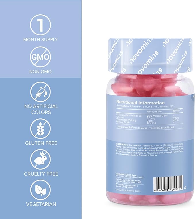Novomins Kids Probiotic Gummies – Probiotics 30 Chewable