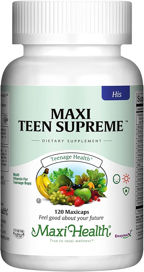 Maxi Health Teen Supreme HIS Vitamins (120) - 12 17 17 -