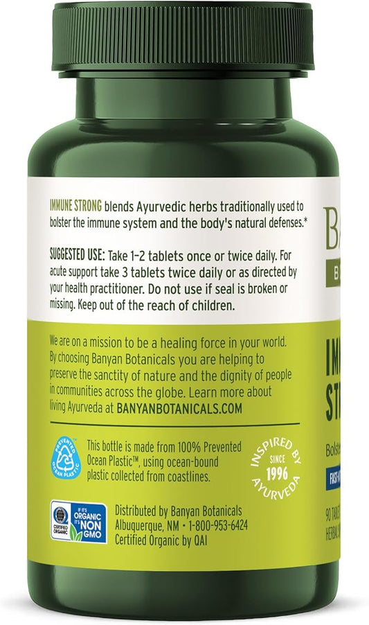 Banyan Botanicals Immune Strong – Organic 90 Tablets
