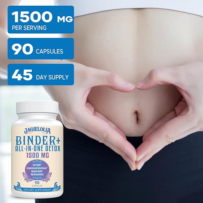 All-In-One Detox Binder Supplement 1500 MG 360 Vegan
