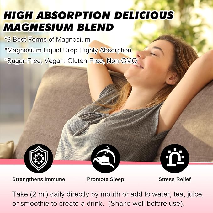 Magnesium Liquid Drop, Magnesium Glycinate Supplement