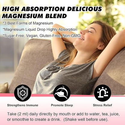 Magnesium Liquid Drop, Magnesium Glycinate Supplement