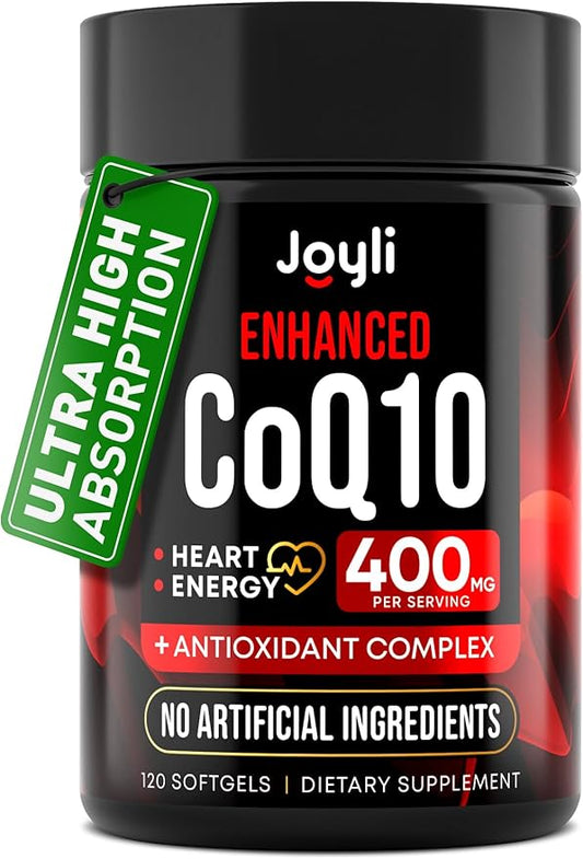 CoQ10 400mg Softgels Q10, 400mg 400mg Softgels 10 Supplement CoQ10 400 400 mg