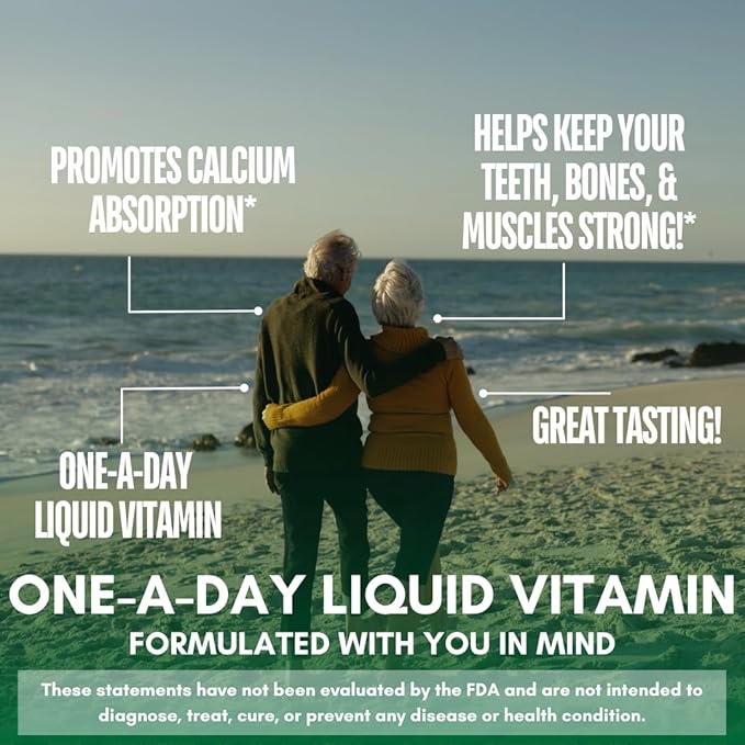 Premium Liquid Calcium Magnesium Citrate - Natural formula w/ support for strong bones - Liquid Vitamin Supplement w/ Calcium, Magnesium, Boron & Vitamin D3 – Up to 98% Absorption Rate- 32oz, 64 Serv