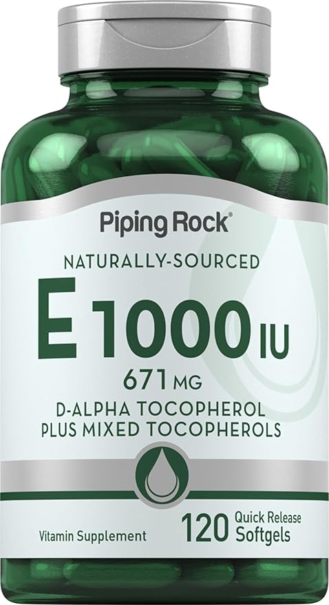 Piping Rock Vitamin E 1000 IU Softgels 120 Count
