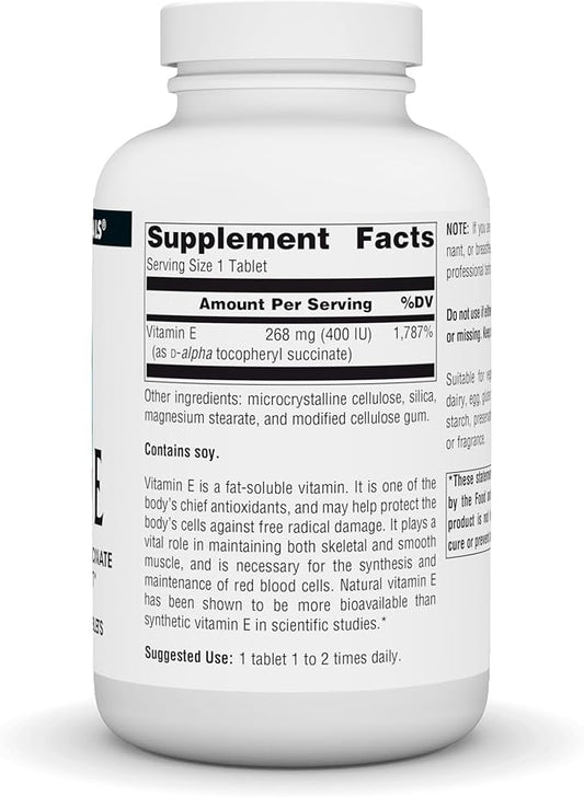 Source Naturals Vitamin E, 400 iu 250 Tablets