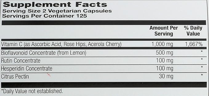 Solaray, Tstr Super Bio C 250 Count