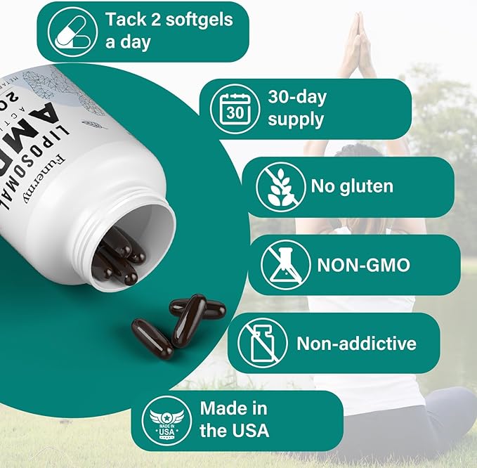 Liposomal AMPK Activator 2000 mg 6-in-1 AMPK 180 Softgels