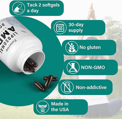 Liposomal AMPK Activator 2000 mg 6-in-1 AMPK 180 Softgels