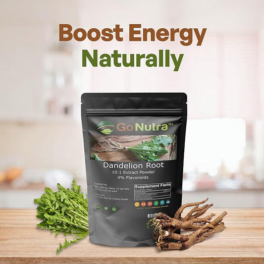 Go Nutra - Dandelion Root Powder, 10:1 Dandelion 4% Flavonoids, 1lb