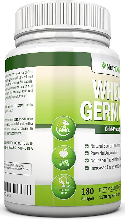 Wheat Germ Oil – 1130mg – 180 Softgels