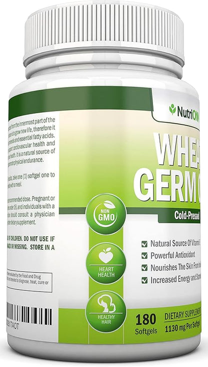Wheat Germ Oil – 1130mg – 180 Softgels
