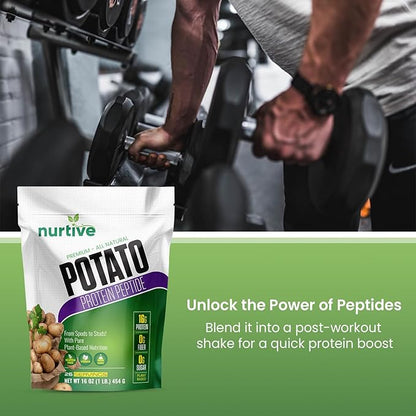 Potato Protein Peptide Powder 26 Servings (16 oz 454g)