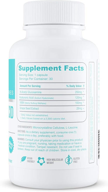 Hyalogic Hyaluronic Acid Delayed Release Capsules 120 mg (30 count)
