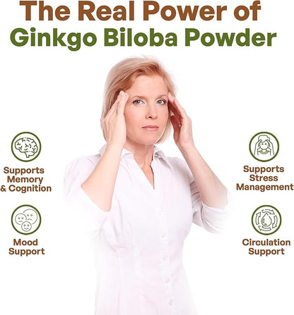 Go Nutra Ginkgo Biloba Extract Powder 10:1 Extra 8 oz.