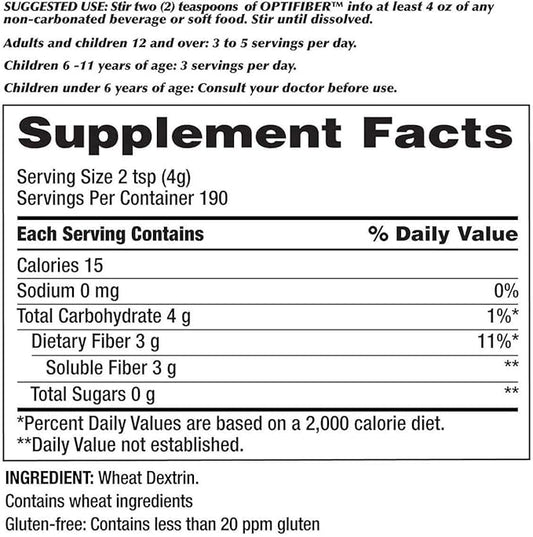 Kirkland Signature OPTIFIBER, 25.6 Ounces 190 (2 Pack)