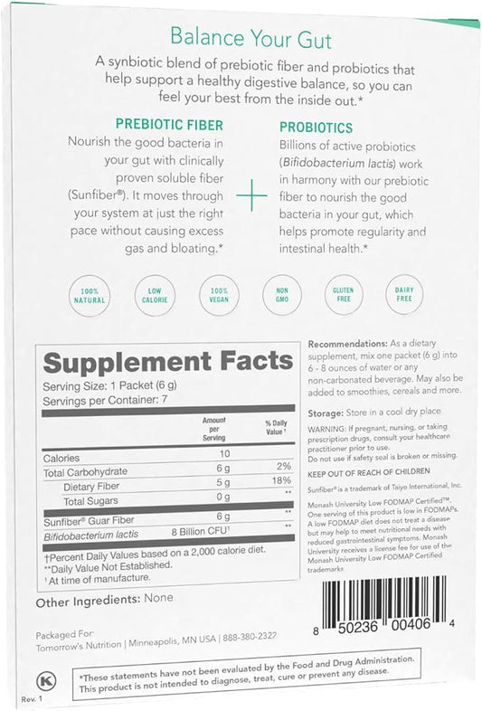 Tomorrow's Nutrition Sunfiber GI 7-Day Sample
